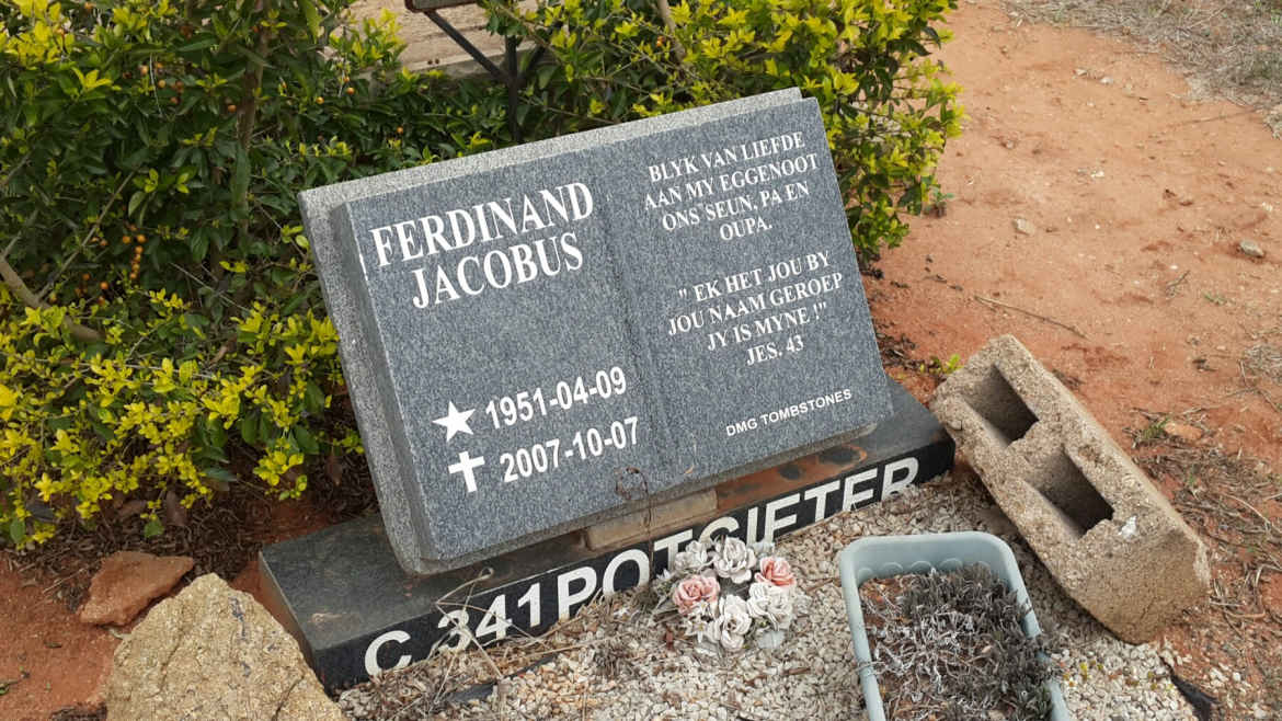 POTGIETER Ferdinand Jacobus 1951-2007