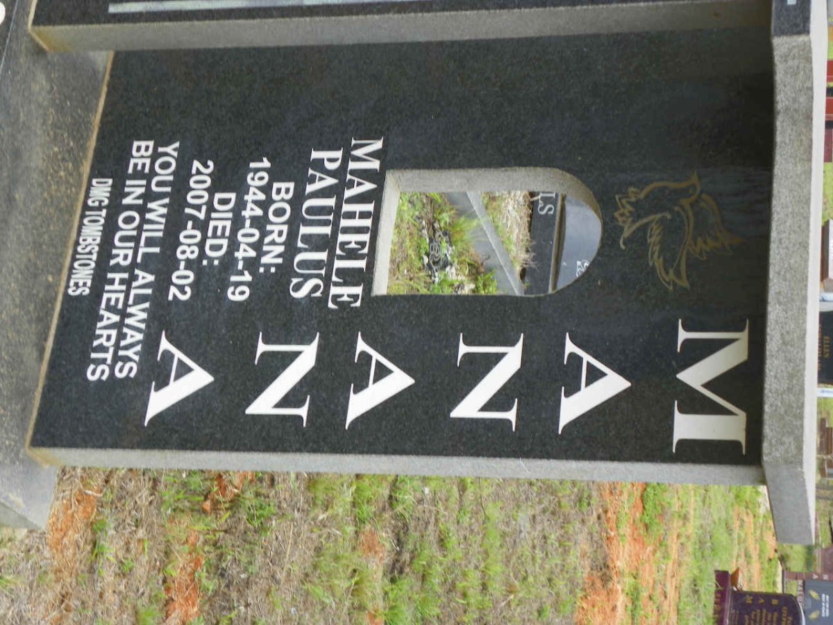 MANANA Mahele Paulus 1944-2007