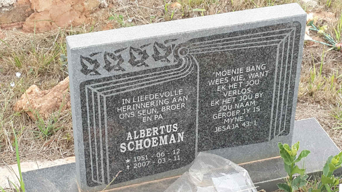 SCHOEMAN Albertus 1951-2007