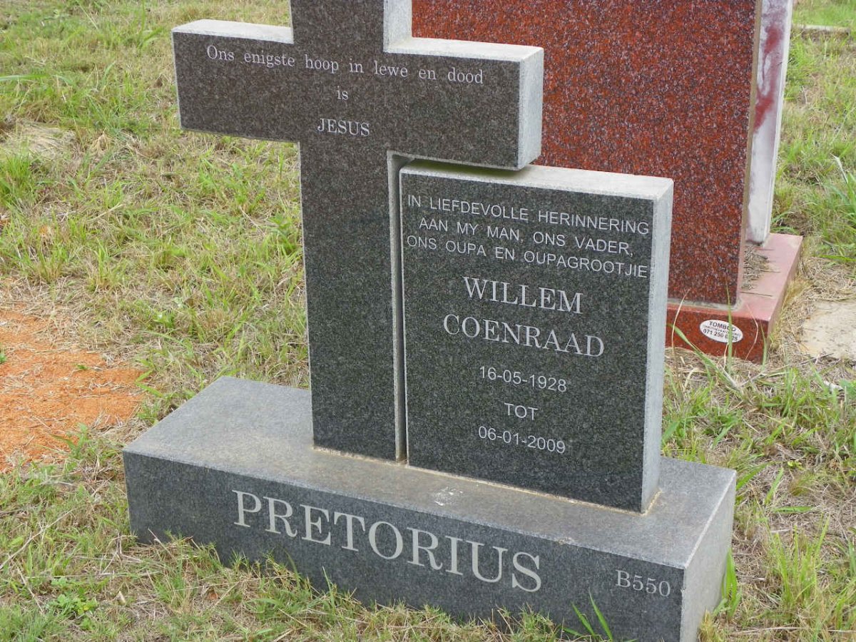 PRETORIUS Willem Coenraad 1928-2009