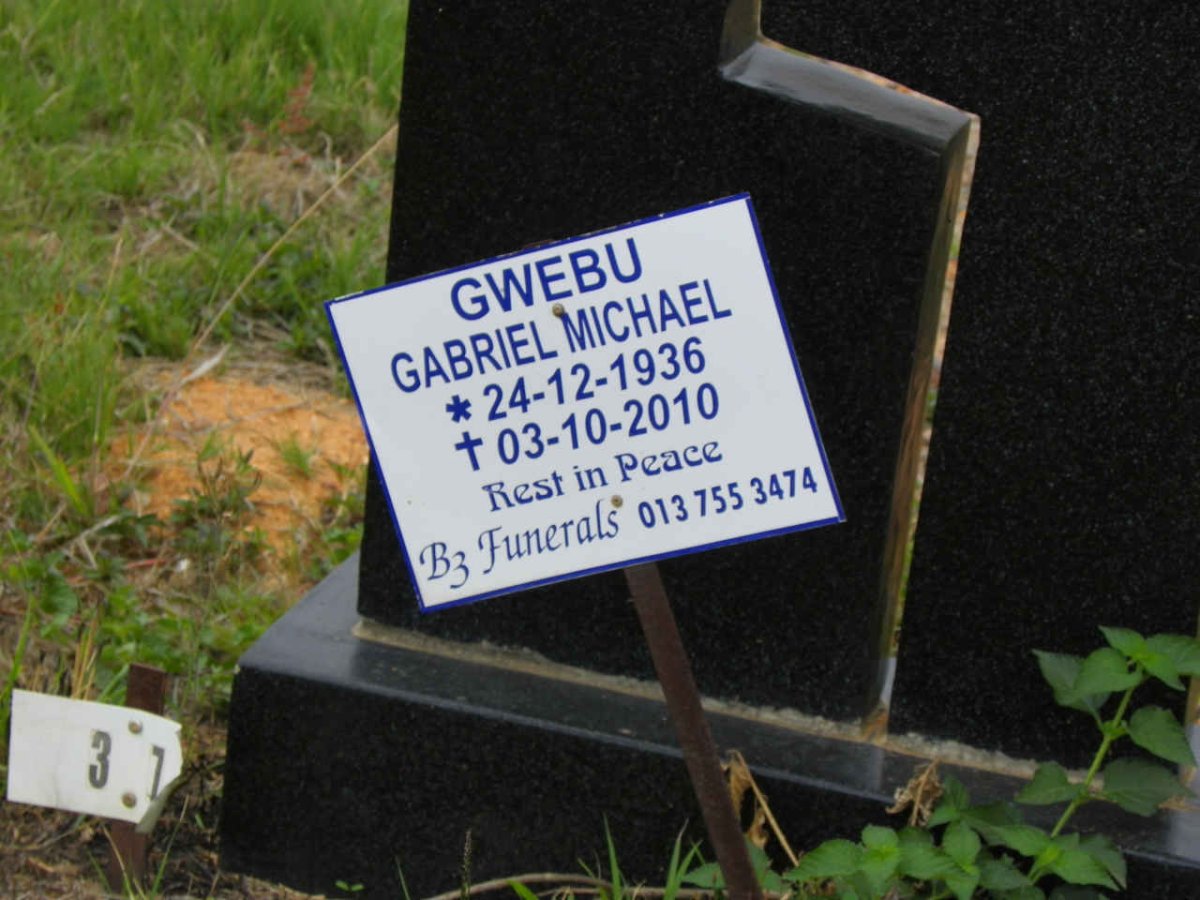 GWEBU Gabriel Michael 1936-2010