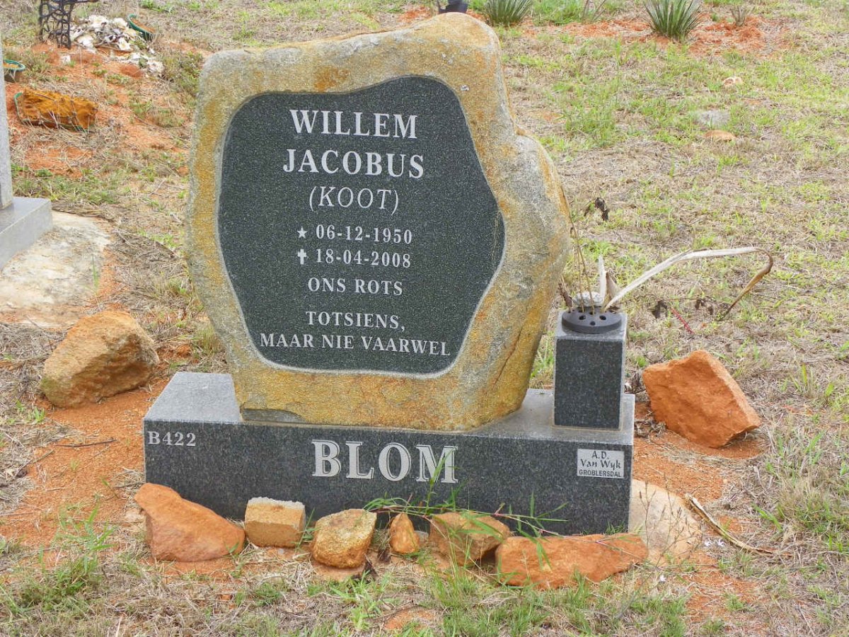 BLOM Willem Jacobus 1950-2008