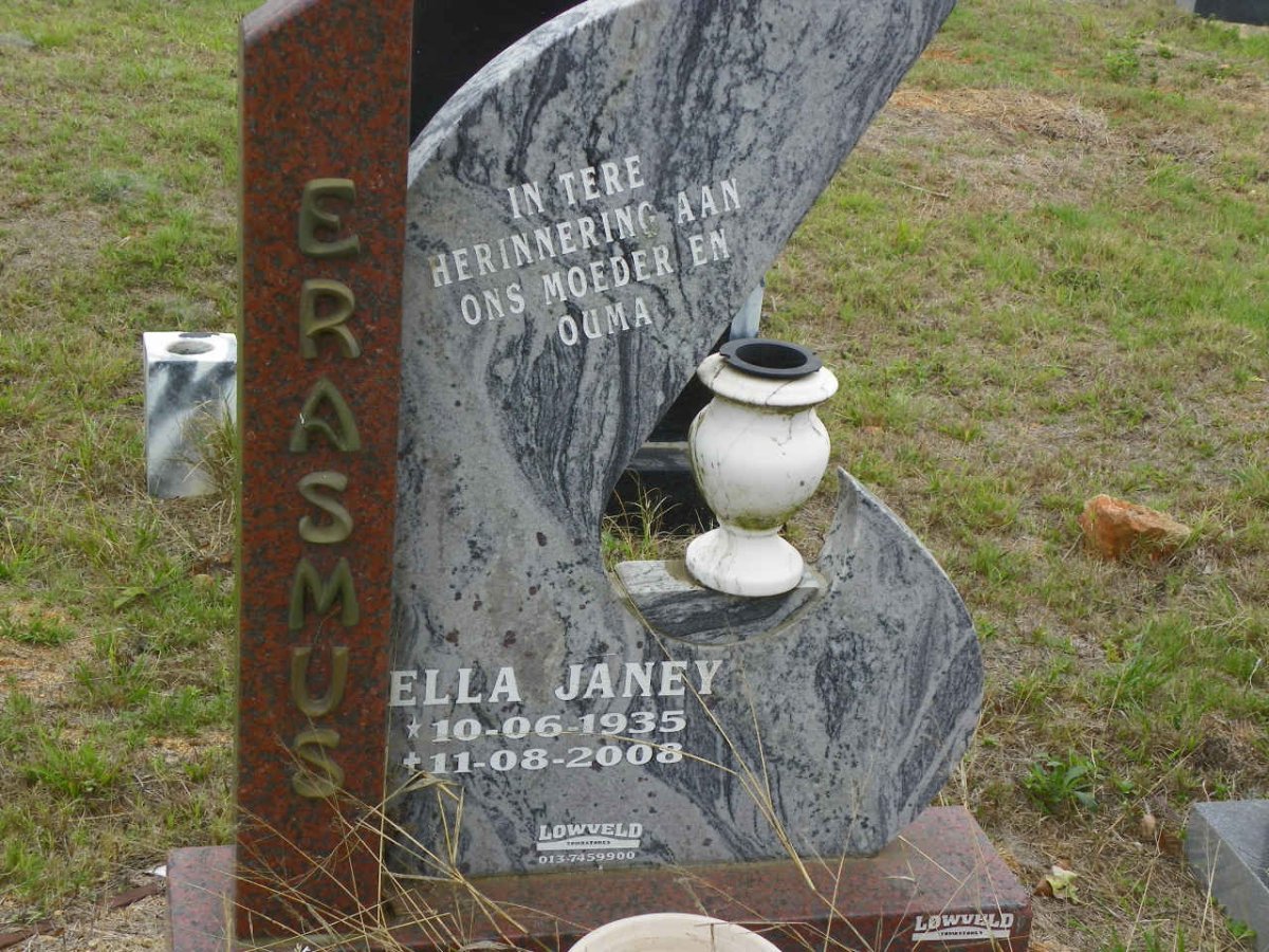 ERASMUS Ella Janey 1935-2008