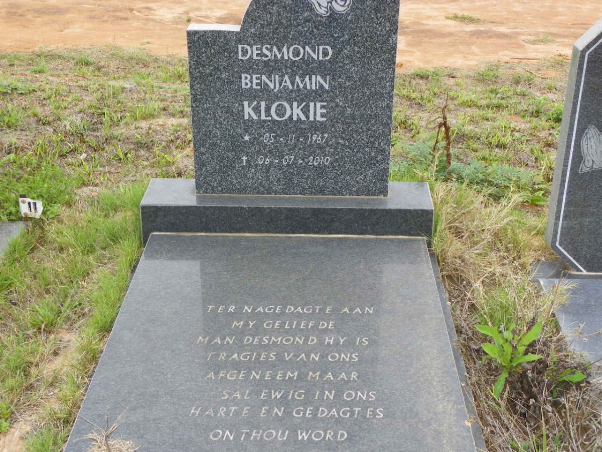 KLOKIE Desmond Benjamin 1967-2010