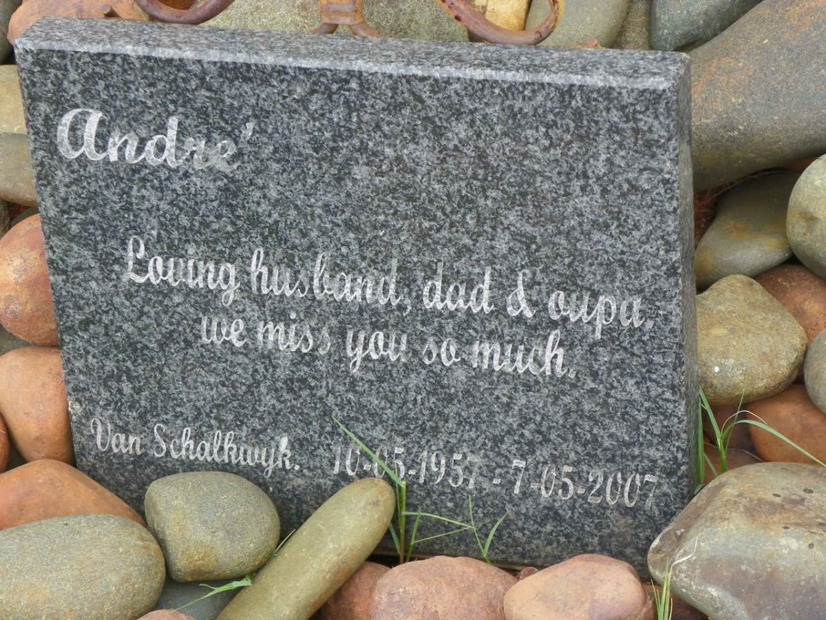 SCHALKWYK André, van 1957-2007