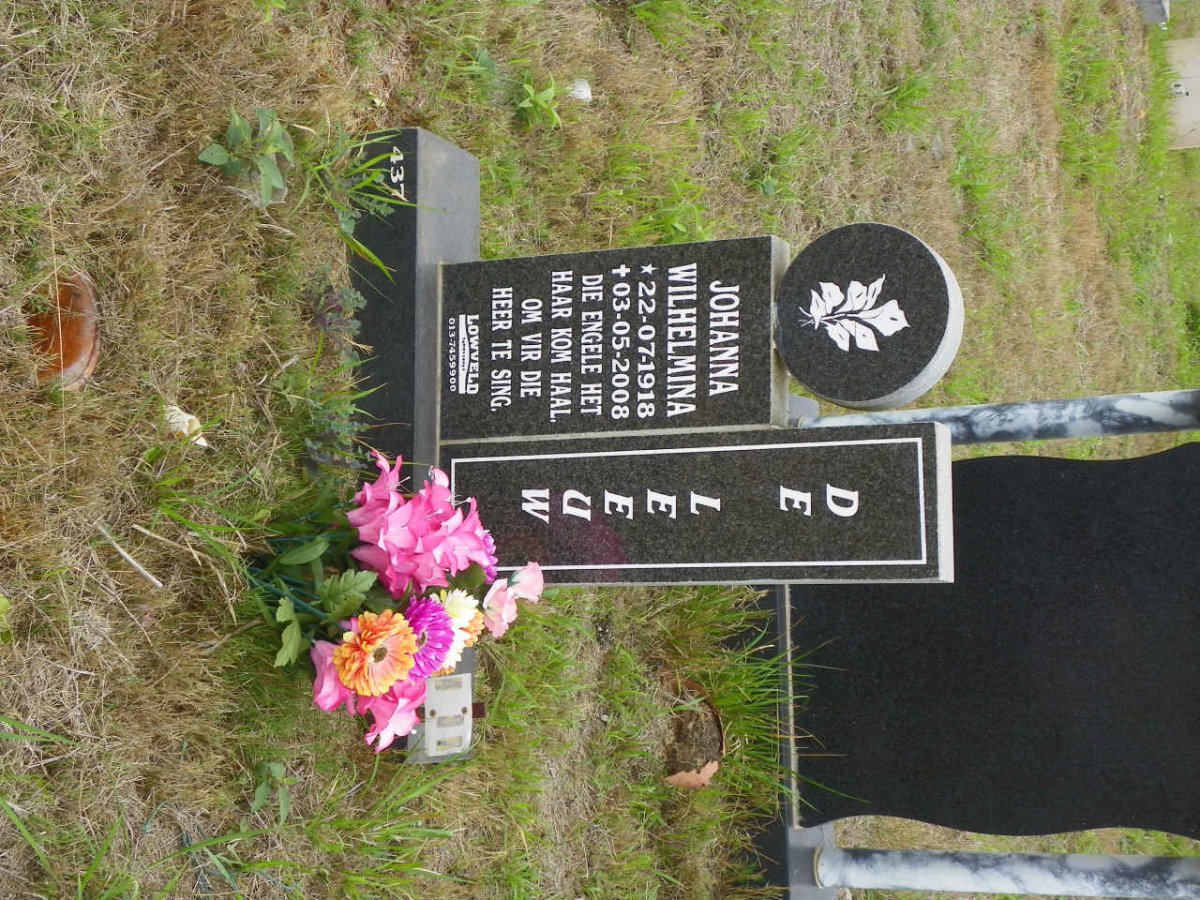 LEEUW Johanna Wilhelmina, de 1918-2008