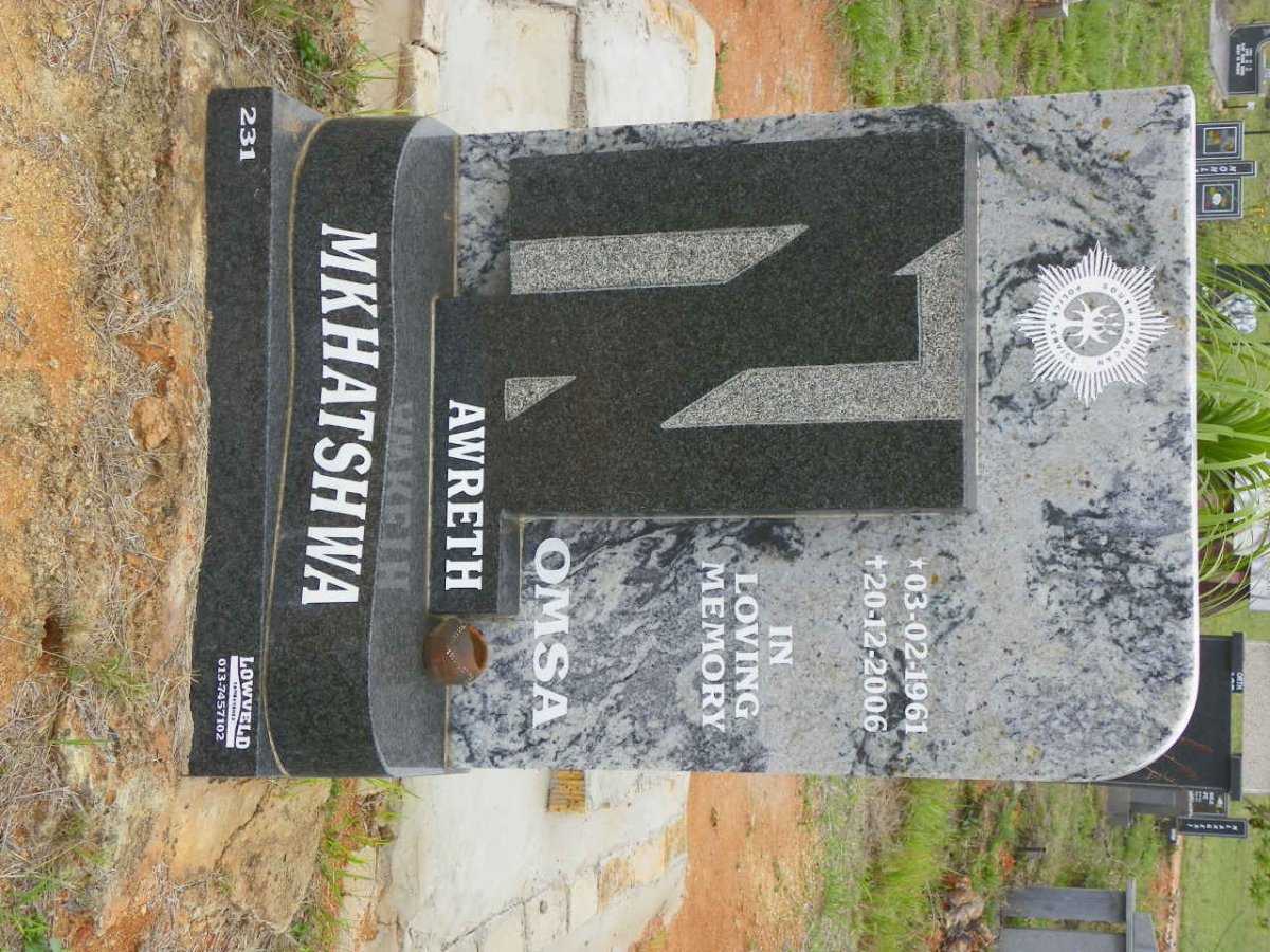MKHATSHWA Nomsa Lawreth 1961-2006