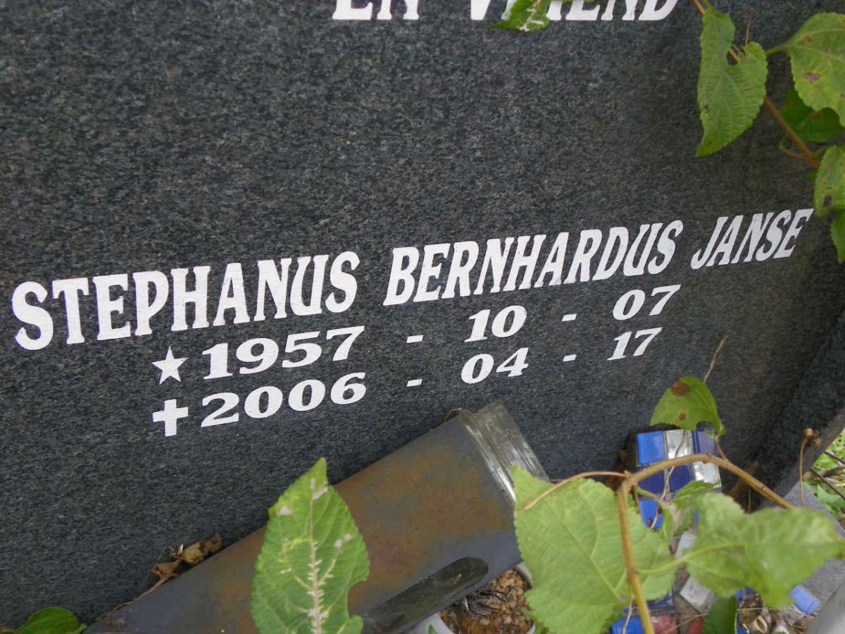 RENSBURG Stephanus Bernhardus Janse, van 1957-2006