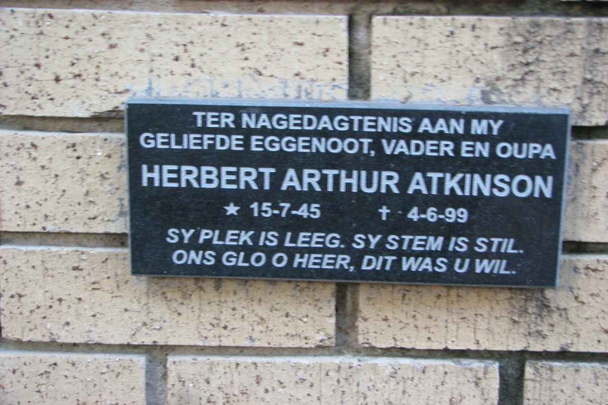 ATKINSON Herbert Arthur 1945-1999