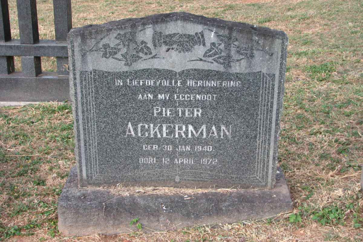 ACKERMAN Pieter 1940-1972