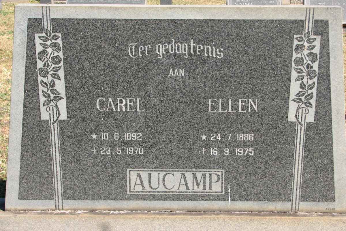 AUCAMP Carel 1892-1970 &amp; Ellen 1886-1975