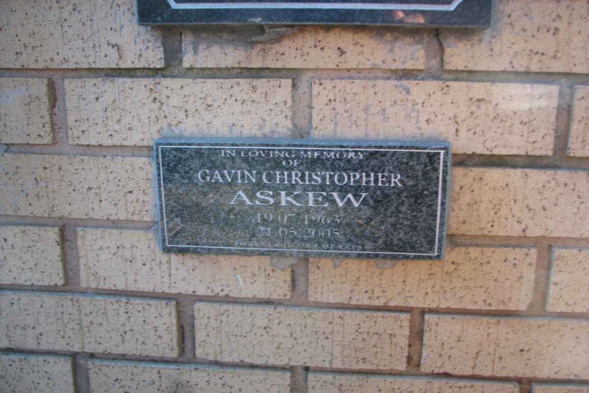 ASKEW Gavin Christopher 1963-2005