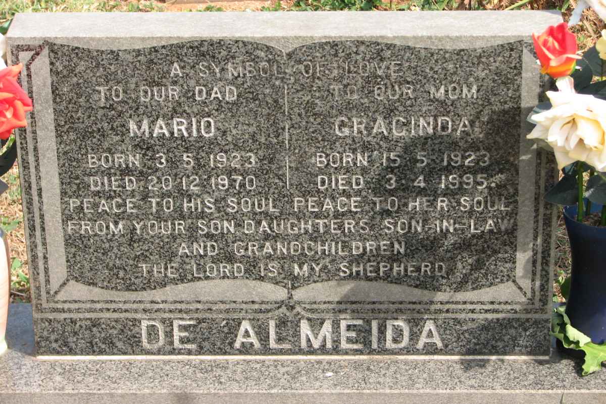 ALMEIDA Mario, de 1923-1970 &amp; Gracinda 1923-1995