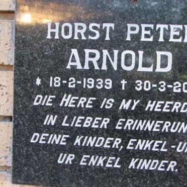 ARNOLD Horst Peter 1939-2001