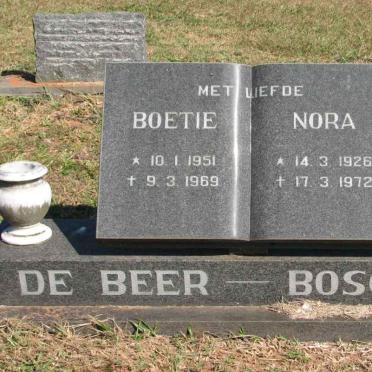 BOSCH Nora 1926-1972 :: DE BEER Boetie 1951-1969