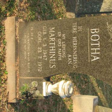 BOTHA Marthinus 1947-1972