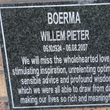 BOERMA Willem Pieter 1924-2007