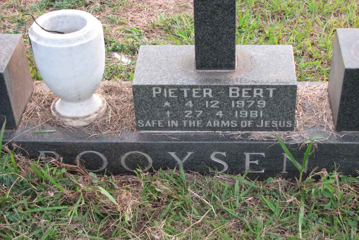 BOOYSEN Pieter Bert 1979-1981