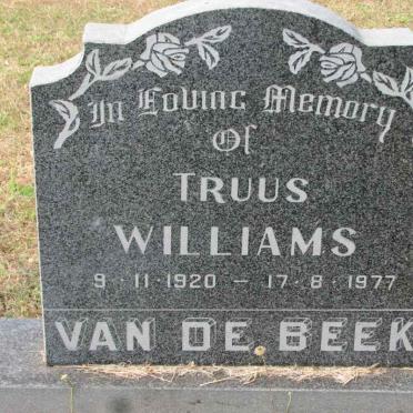 BEEK Truus Williams, van de 1920-1977