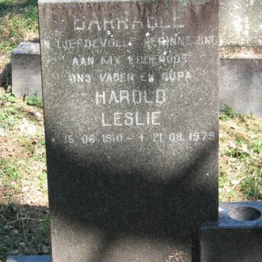 BARRABLE Harold Leslie 1910-1979