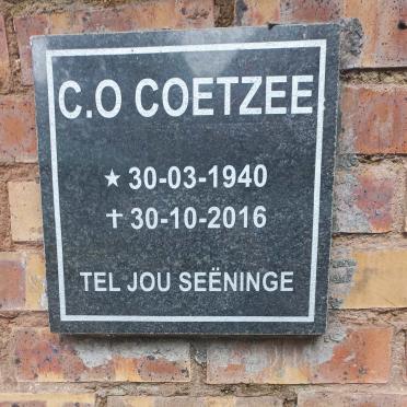 COETZEE C.O. 1940-2016
