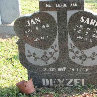 DEYZEL Jan 1933- &amp; Sarie 1937-1998