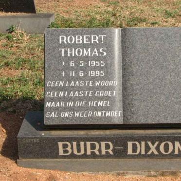 DIXON Robert Thomas, BURR 1955-1995