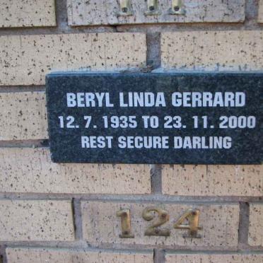 GERRARD Beryl Linda 1935-2000