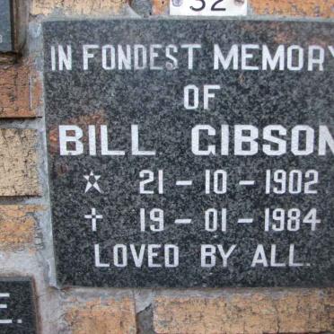 GIBSON Bill 1902-1984