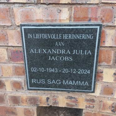 JACOBS Alexandra Julia 1943-2024
