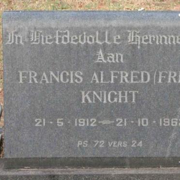 KNIGHT Francis Alfred 1912-1963