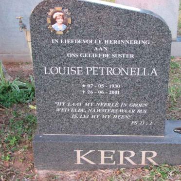 KERR Louise Petronella 1930-2001