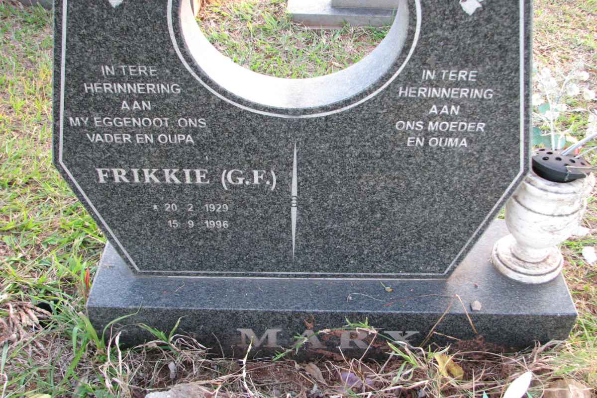 MARX G.F. 1929-1996