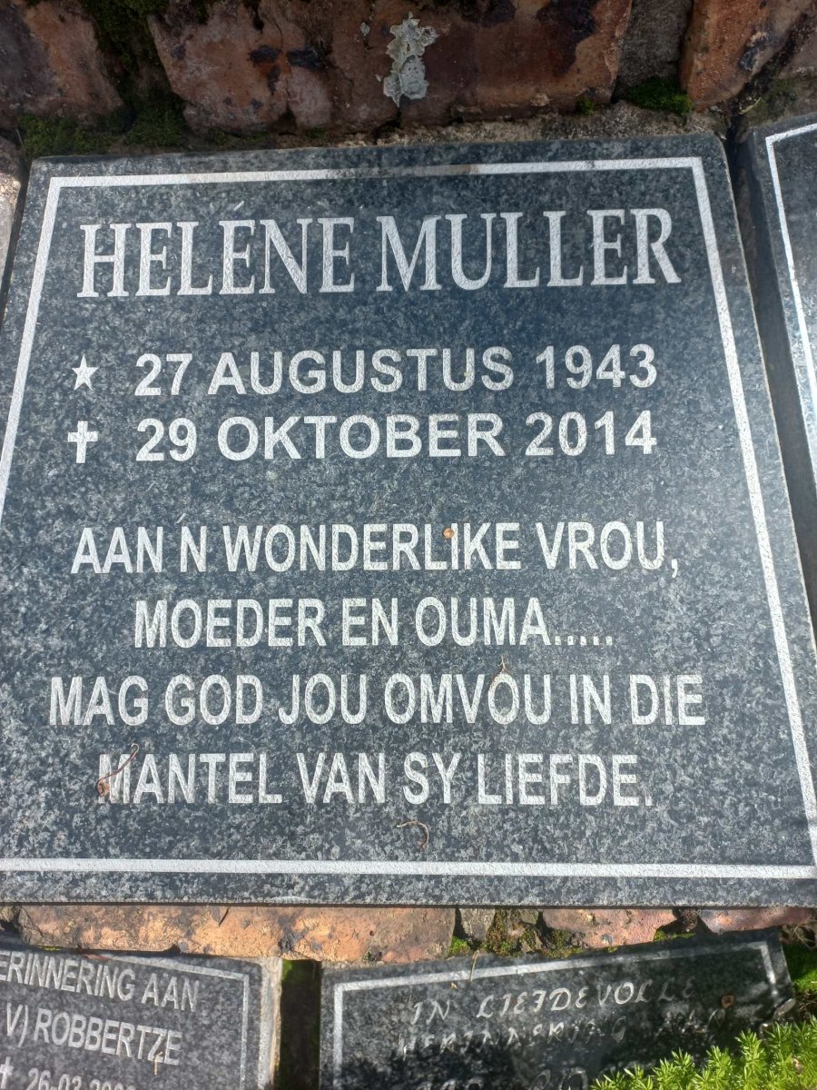 MULLER Helene 1943-2014