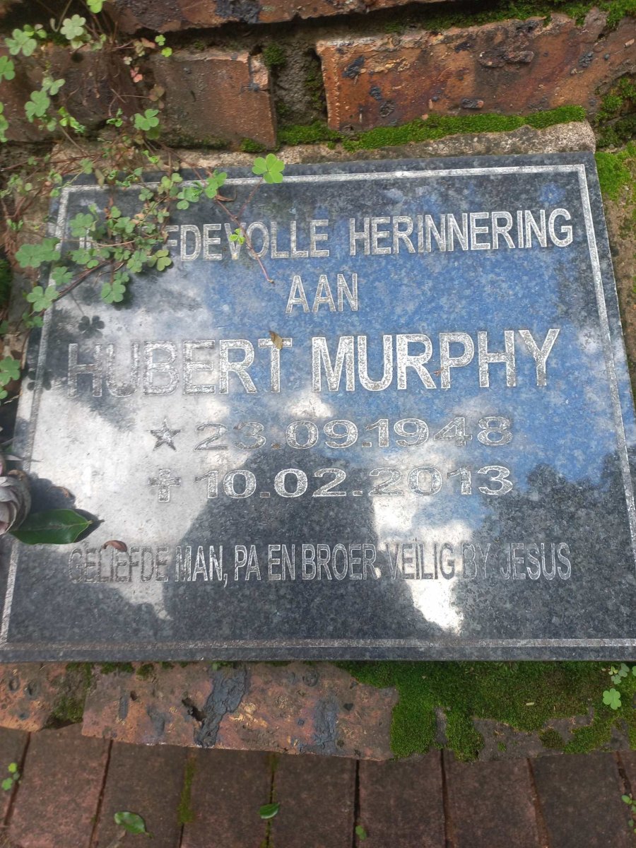 MURPHY Hubert 1948-2013