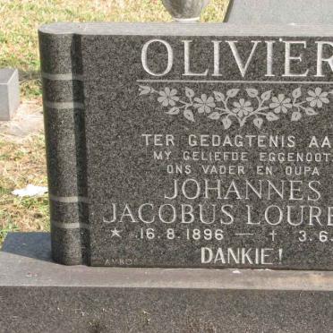 OLIVIER Johannes Jacobus Lourens 1896-1973