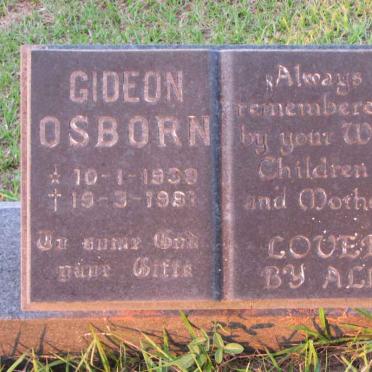 OSBORN Gideon 1939-1981