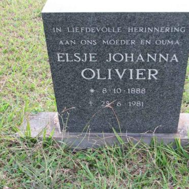OLIVIER Elsje Johanna 1888-1981