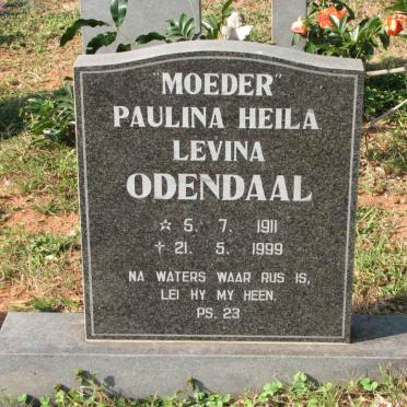 ODENDAAL Paulina Heila Levina 1911-1999
