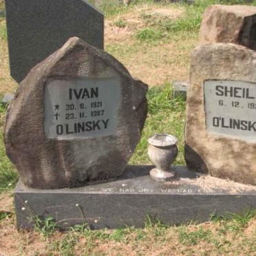 O'LINSKY Ivan 1921-1987 &amp; Sheila 1929-