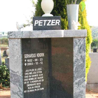 PETZER Gerhardus Hendrik 1932-2003