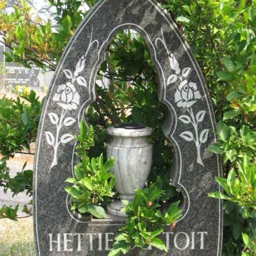 TOIT Hettie, du 1950-1992