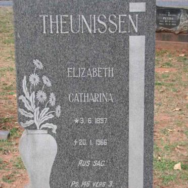 THEUNISSEN Elizabeth Catharina 1897-1966