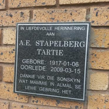 TARTIE A.E., STAPELBERG 1917-2009