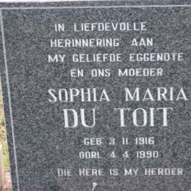 TOIT Sophia Maria, du 1916-1990