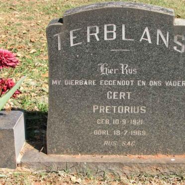 TERBLANS Gert Pretorius 1921-1969