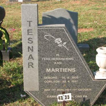 TESNAR Martiens 1930-1997