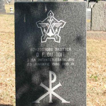 TOIT D.F., du -1986
