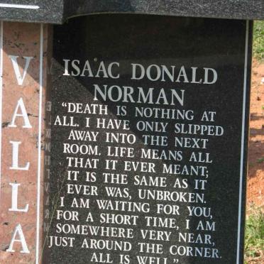 VALLAR Isaac Donald Norman