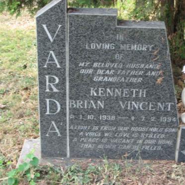 VARDA Kenneth Brian Vincent 1938-1994